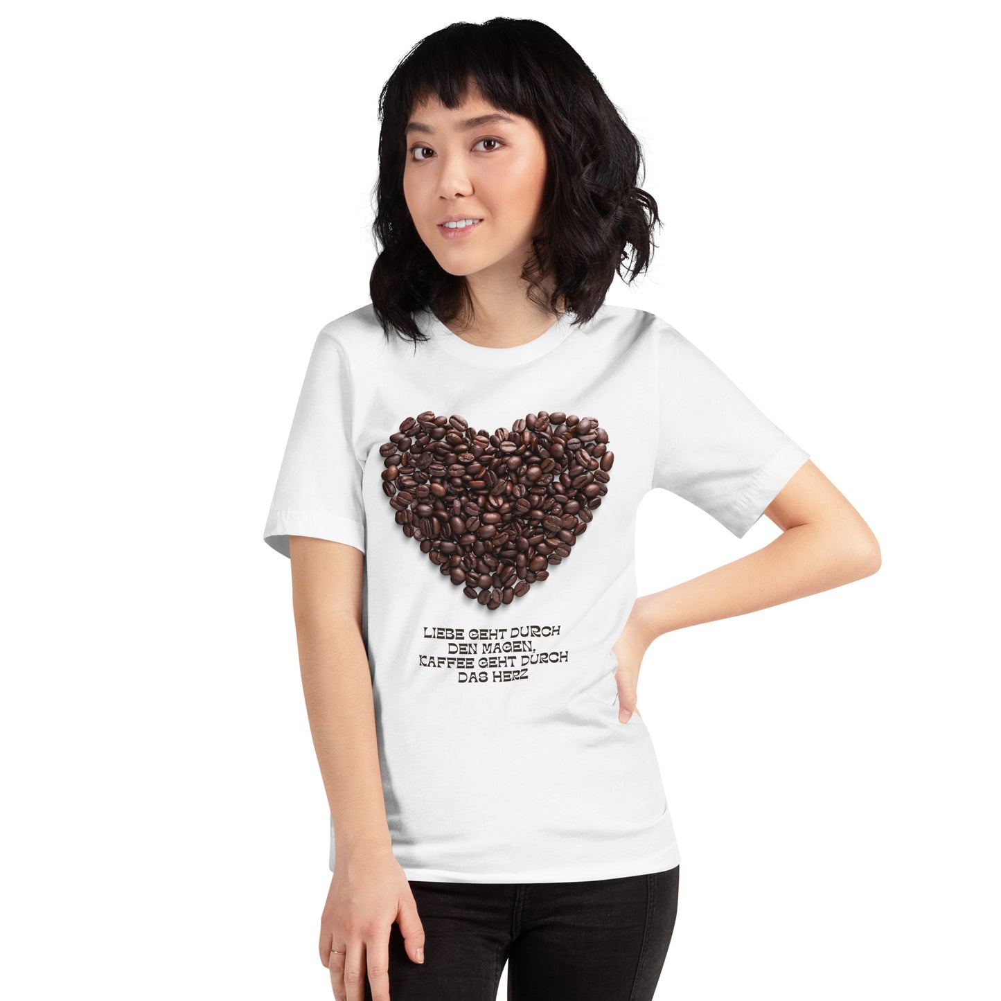 Unisex-T-Shirt "Kaffee-Liebe"